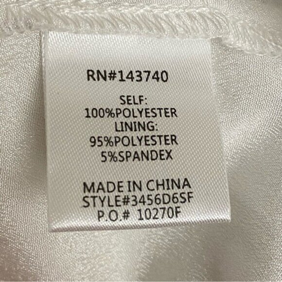 Farrow White Drop Waist Dress Size Small - Picture 7 of 8